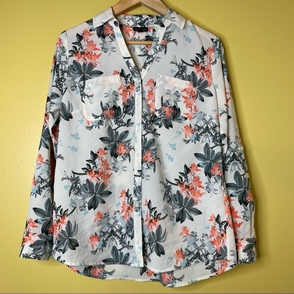 Talbots Nantucket Floral Button Down Shirt - Picture 1 of 7